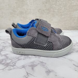 UGG Toddler Rennon Low Top Sneaker in Metal Grey Blue TODDLER SIZE 7
